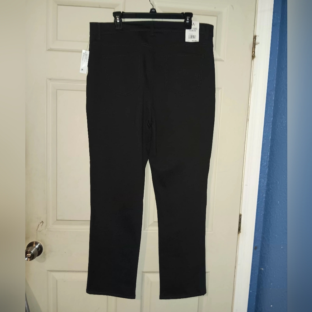 Gloria Vanderbilt Heather Grey Straight-Leg Pants Plus Sz 18